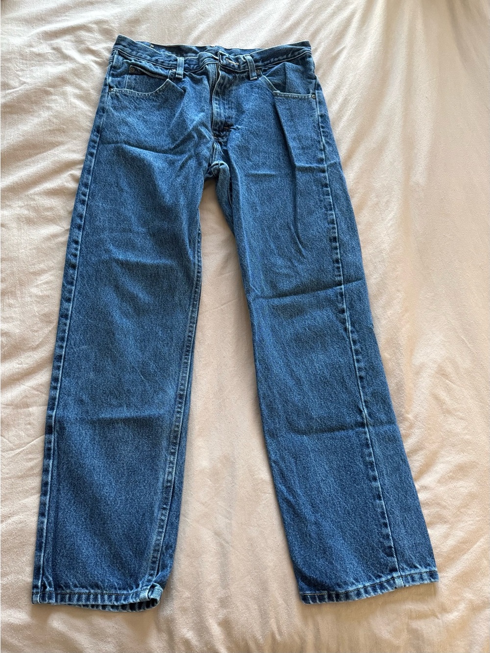 Wrangler Men's Blue Straight-Leg Jeans